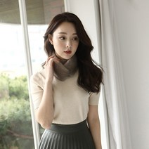 모비퍼 MBM-712 유럽산 천연 통밍크 퍼 카라 머플러