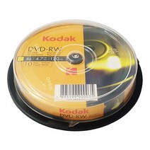 (KODAK DVD-RW 4배속 4.7GB (케익통/10매 케익통/배속, 단일 모델명/품번