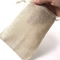 린넨 주머니 광목 더스트백 면 복주머니 파우치 화장품 선물 포장 빈티지 리넨 향 조리개 무지 에코 스트링 삼배 이너백 15 X 20cm