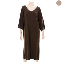 파파야 파파야 GD01 브이넥 칠보 박시 니트 원피스 PNMROP001C (9012231)