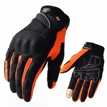suomy 여름 터치 스크린 오토바이 승마 장갑 전체 손가락 메쉬 통기성 motocross 장갑 luvas moto mtb 흙 자전거 장갑, XL, su09-오렌지
