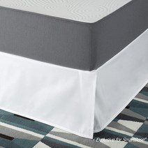 지누스 스마트베이스 침대보 35 6cm(14인치) 드롭 스마트베이스와 함께 사용 손쉬운 탈착 디자인 킹, 14 Drop