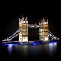 Briks맥스 런던 타워 브릿지용 LED 조명 키트 - 레고 10214 빌딩 블록 모델과 호환 - 레고 세트 미포함