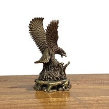 골동품 솔리드 구리 장식품 청동 비행 독수리 동상 황동 미니어처 인형 홈 장식 사무실 책상 장식 차 애완 동물, 독수리 장식