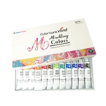 [알파] [비비드]마블링물감세트 12mlx12색, 옵션없음:[6336230]옵션없음