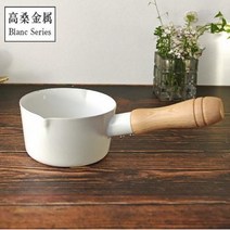 일본 수입 타카쿠와 블랑 법랑 밀크팬 쉐이프형, 단품