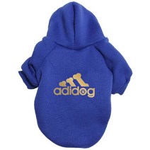 패션 큰 개 고양이 멋진 옷 가을 겨울 강아지 황금 편지 인쇄 후드 accesorios 강아지 점퍼 디자이너, golden add blue+5XL   14-18kg