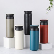 트래블 텀블러 500ml 레이저 각인 주문제작 DD-10033 텀블러 보온병 물병 커피, 아이보리