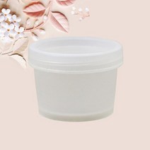 화장품 케이스 크림 항아리 스트레이트 버킷 마스크 내부 뚜껑 원형 플라스틱 PP 페이셜 휴대용 페이스 서브, 198.200g - Transparent-100pcs