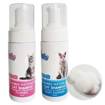 더캣츠 워터리스 샴푸 150ml 고양이 목욕용품 샴푸, 선택:푸르메리아향