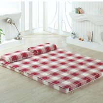 럭스앤펀 라텍스매트리스커버 싱글(S) (100x200cm) 높이 3 5 7.5 15cm, 루이레드(싱글3cm)