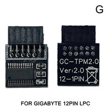 1pc tpm 2.0 암호화 보안 모듈 보드 원격 카드 지원 멀티 브랜드 마더보드 12 14 18 20-1pin 핀, 협력사, GA용 12핀 lpc