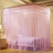 구매대행 U 자형 개폐식 모기장 1.8m 침대 1.5 가정용 2m 1.2 레일 브래킷041501j, 02. Jade-Yunuo (망원경