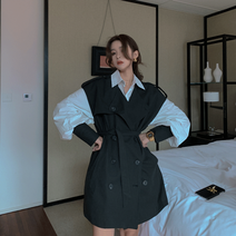 조끼코트 어텀 무드 상패 미드 롱 여성 가을 트랜드조끼 식 런닝 와이드 루즈핏 상의 2567704154