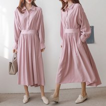 빅사이즈 주드밴딩원피스 카라 롱플레어 예쁜 여성 옷