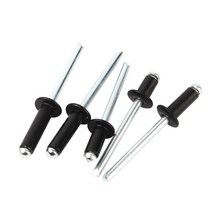 팝너트건 너트 리벳건 어뎁터 블랙 알루미늄 돔 라운드 헤드 팝 오픈 할로우 풀 블라인드 리벳 장식 네일, 05 10mm_06 20Pcs (M5)