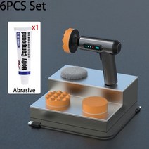 무선광택기 전동 자동차 차량 폴리싱 폴리셔 연마 왁싱 미니 속도 조절 디지털 디스플레이 왁싱 기계 공구, 세트 2