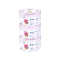 코멕스 바이오킵스 플라스틱 밀폐용기 원형 920ml 3개