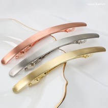 깔끔하고 예쁜 색상 메탈 슬림 여성 자동핀 예쁜 명품 헤어 집게 바나나 똑딱 옆머리 앞머리 올림머리 핀 어린이집 크리스마스 생일 선물