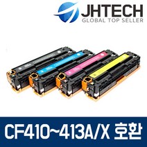 HP CF410A CF410X 토너 M452DN M477fDW M377DW NW FNW FDN, 1Ea, HP M477fnw 토너 CF413X 대용량 완벽호환 빨강