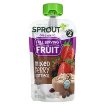 스프라우트오가닉스 아기 유아 Baby Food 6 개월 & Up Mix 믹스ed berry 베리 Oatmeal 3.5 99g