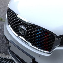 간지 올뉴 쏘렌토 라디에이터 그릴 커버 액세서리 스티커, B.독일(운전석)