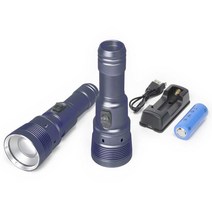 베스트다이버즈 BestDivers 최고의 다이버 슈퍼벨라트릭스 2200 손전등, 2200 Lumens Blue