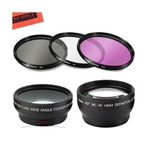 캐논 호환 EFS 1855mm IS II STM 렌즈가 장착된 Rebel T3 T3i T5 T5i T6 T6i T7i EOS 80D 77D 카메라용 디럭스 렌즈 58mm 필터 세트
