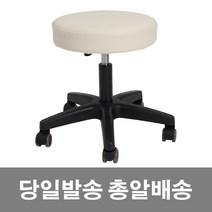 미용 등받이 병원 보조 바퀴 무빙 원형 작업 진찰 진료 바퀴달린 피부미용 스툴 의자, 1.기본형보조의자 아이보리