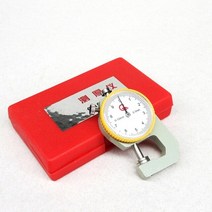 1pcs 금속 다이얼 두께 게이지 수동 측정 도구 가방 의류 및 기타 생활 용품 0-20mm/, 01 0-10mm