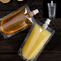 편리한 쥬스팩 투명 착즙 음료보관 파우치 미디어나무, 200ml