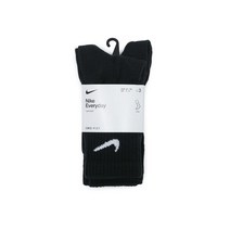 나이키 에브리데이 쿠션 트레이닝 크루 샥스(3켤레) SX7664-010, 사이즈:S