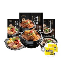 선비찬 프리미엄즉석국 뼈다귀감자탕 9봉 혼합세트(+라면사리2봉), 6kg, 1세트