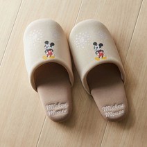 디즈니 캐릭터 실내 슬리퍼 사무실 실내화 룸 슬리퍼, 미키마우스(와타게)
