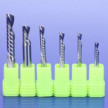 1Pcs AAA SHK 3.175/4/5/6mm 왼쪽 나선형 다운 컷 원 플루트 라우터 비트 CNC 엔드 밀 카바이드 밀링 커터, 4x25