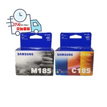 삼성 INK-M185 C185 잉크 SL-J1680 SL-J1685 SL-J1683, 1개, 검정+컬러, 2배대용량재생