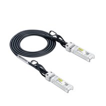 10Gtek SFP+ DAC 듀얼 코어 케이블은 Cisco SFP-H10GB-CU2M과 호환 Ubiquiti UniFi Fortinet 등, 021m_01x1, Black