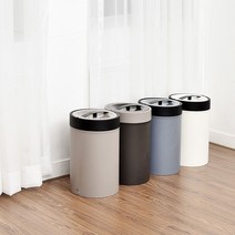편리한 간편사용 모던 압축휴지통 10L 20L압축쓰레기통, 20L, 브라운