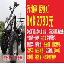 사륜바이크 ATV UTV 사륜오토바이 크고 작은 화성 4륜 오프로드 오토바이 구동 가솔린 전지형 성인 전기 2륜 산악 자전거, 2. 가솔린 패키지 C