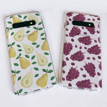 갤럭시S10/S10+/S10E 제철과일 소프트젤리케이스 갤럭시S10:안성포도, 1개