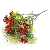 조아트 3+2행사 인테리어조화 꽃 성묘꽃 산소꽃 납골당꽃 40종 모음, 36_레드커런트 베리부쉬-레드커런트 베리부쉬