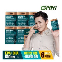 [GNM자연의품격] 루테인 오메가3 멀티비타민 6박스 / 11종 비타민 3종 미네랄 비오틴, 상세 설명 참조, 상세 설명 참조, 상세 설명 참조
