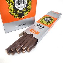 문화 하이믹심 더존 연필 12본 2B심 컴퓨터용 학용품 필기구 신학기 준비물 초등학생 어린이집, 단품, 단품