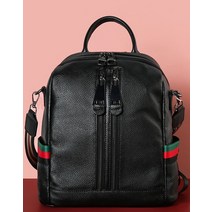 [천연소가죽] 데일리 투지퍼 포켓백팩