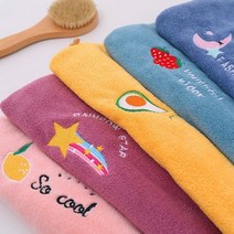 드라이로브 매직 마이크로 화이버 샤워 캡 자수 수건 목욕 모자 dry hair cap 빠른 건조 soft for lady turban head, 1 개 임의의 색상