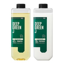 제이숲 딥그린제이 어성초 샴푸 (무향) 1000ml+트리트먼트 (무향) 1000ml, 1개