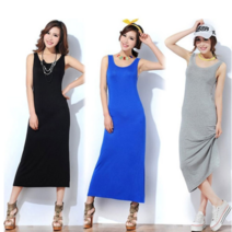 오노마 오노마 ONM 민소매 나시 슬림핏 롱원피스 비치룩 바캉스 데일리룩 (8056225)