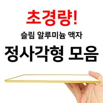가벼운 벽걸이 액자 정사각형 액자, 고리형, 샴페인골드