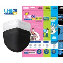[100매] 나로엠 마스크 KF94 KF80 KFAD 식약처인증 의약외품 국내생산, 나로엠 KF94 화이트 [100매]