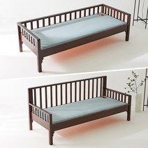 루온퍼니처 코니 원목 평상 흙침대 돌침대 온돌 소파 침대, 높은등받이, 선택안함